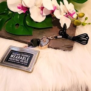 NWT Teacher Lanyard Bath & Body Works W/pocketbac holder, wallet, id holder.